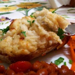 Brie Twice Baked Potatoes recipe