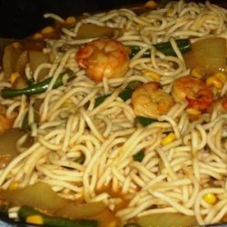 Green Curry Chicken Noodle Stir-Fry recipe