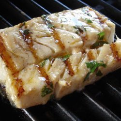 Grilled Marinated Halibut With Picante-Cilantro Mayo recipe