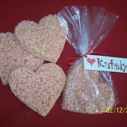 Valentine's Day Krispie Treat Hearts recipe