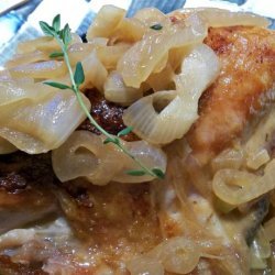 Pan-Roasted Chicken Breasts With Onion and Ale Sauce recipe