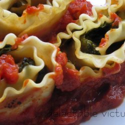 Spinach Lasagna Roll Ups recipe