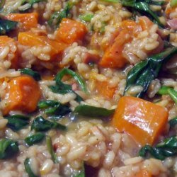 Roasted Pumpkin and Spinach Risotto recipe