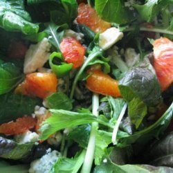 Arugula, Blood Orange and Bleu Cheese Salad recipe