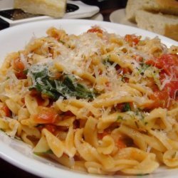 Penne With Arugula and Tomatoes recipe