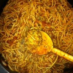 Turkey Meatballs W/ Spicy Tomato Sauce and Whole-Wheat Spaghetti recipe