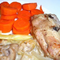 Easy Pan Pork Chops and Mushrooms With Gravy recipe
