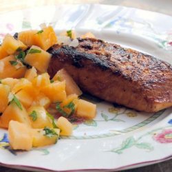Moroccan Roasted Salmon With Mango Salsa recipe