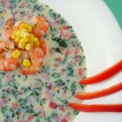 Curried Corn and Shrimp Soup recipe