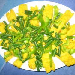 Polenta with Green Beans recipe
