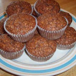 Chocolate Oatmeal Walnut Muffins recipe