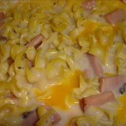 Easy Ham and Noodles recipe