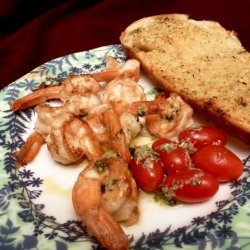 Parmesan Shrimp With Basil Dressing recipe