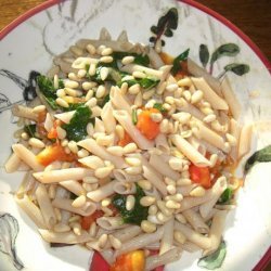 Fresh Tomato and Basil Pasta With Toasted Pine Nuts recipe