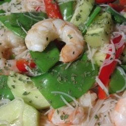 Shrimp With Rice Stick Noodles and Vegetables (Ww) recipe