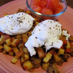 Farmhouse Hash With Poached Eggs recipe