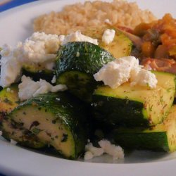 Sauteed Zucchini With Oregano and Feta  (Ww 1 Point) recipe