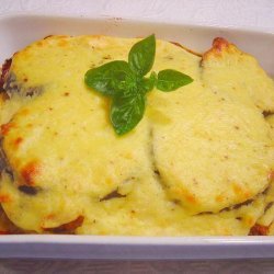 Moussaka With Halloumi and Ricotta Cheese Topping recipe
