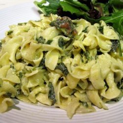 St. Patricks Noodles With Spinach recipe