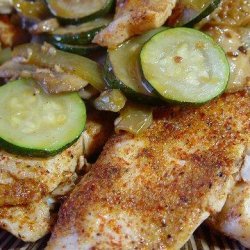 Spicy Tilapia With Mushrooms and Zucchini recipe