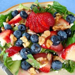 Red, White, and Blue (Berry) Green Salad recipe