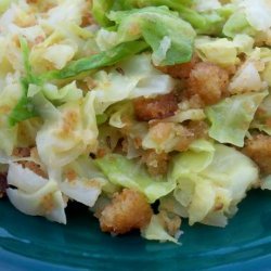 Shredded Cabbage With Butter and Bread recipe