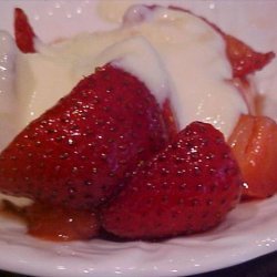 Brown-Sugared Strawberries with Creme Anglaise recipe