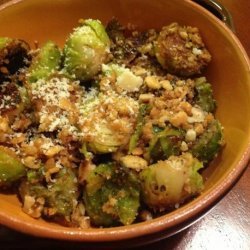 Nutty Warm Brussels Sprouts Salad recipe
