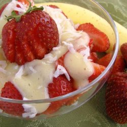 Berries with Banana Cream recipe