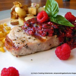 Pork Chops With Raspberry Sauce recipe