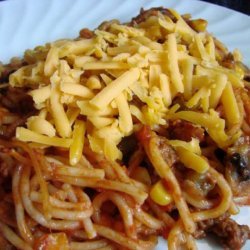 Spaghetti Beef Casserole Bake recipe