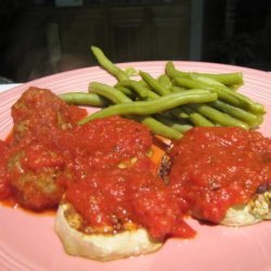 Broiled Eggplant With Tomato Sauce recipe