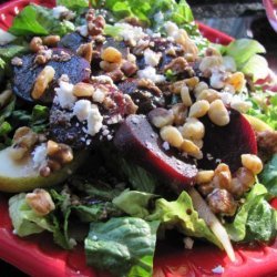 Roasted Beet, Pear and Feta Salad recipe