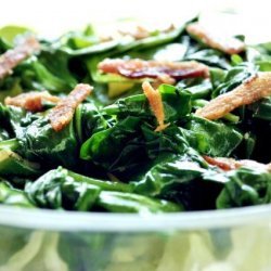 Buendner Spinach With Smoked Bacon recipe