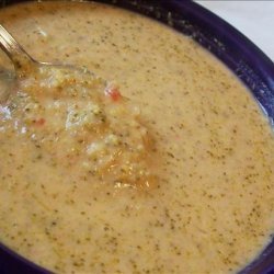 Creamy Broccoli Tomato Cheese Soup recipe
