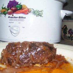 Slow Cooked Beef in Onion Sauce (Crock Pot) recipe