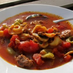 Sausage & Tortellini Soup recipe