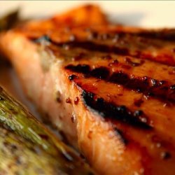 Sweet Mustard-Glazed Salmon for the Grill recipe
