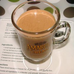 Banana Peanut Chocolate Smoothie, Diabetic recipe