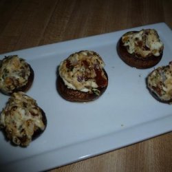 Bacon, Onion, & Cream Cheese Stuffed Mushrooms recipe