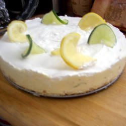 Daiquiri Chiffon Cheesecake with Pretzel Crust recipe