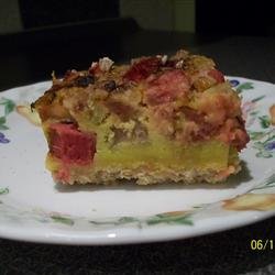Mom's Rhubarb Custard Torte recipe