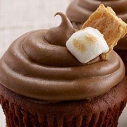 Chocolate Marshmallow S'more Cupcakes recipe