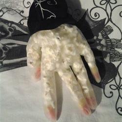 Halloween Popcorn Hands recipe