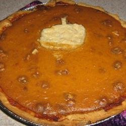Vanilla Walnut Pumpkin Pie recipe