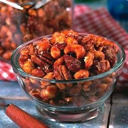 Candied Spiced Mixed Nuts recipe
