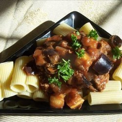 Rigatoni With Beef and Eggplant (Aubergine) recipe