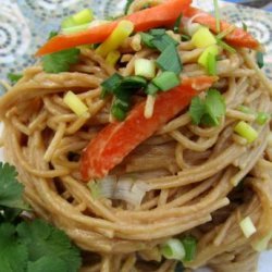 Piff-Paf-Poof Peanut Noodles With Shrimp recipe