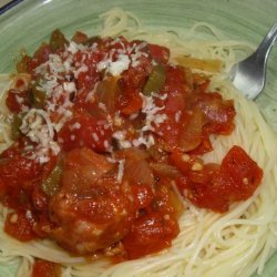 Pasta With Roasted Peppers & Sausage recipe