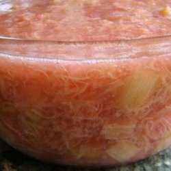 Stewed Rhubarb ( Rhabarberkompott ) recipe